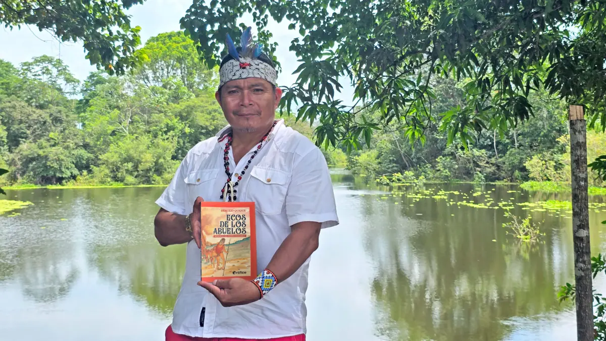 Comunero harakbut presenta la memoria oral de su pueblo en la FIL Lima 2026