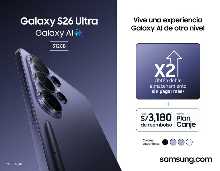 Samsung presenta en Perú la nueva serie Galaxy S26: mayor privacidad en un verdadero AI Phone