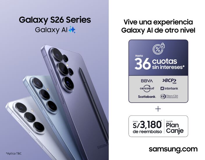 Samsung presenta en Perú la nueva serie Galaxy S26: mayor privacidad en un verdadero AI Phone