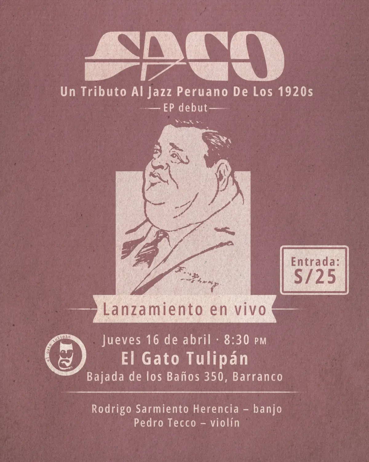 SACO revive el jazz peruano de los años 20 con banjo y violín