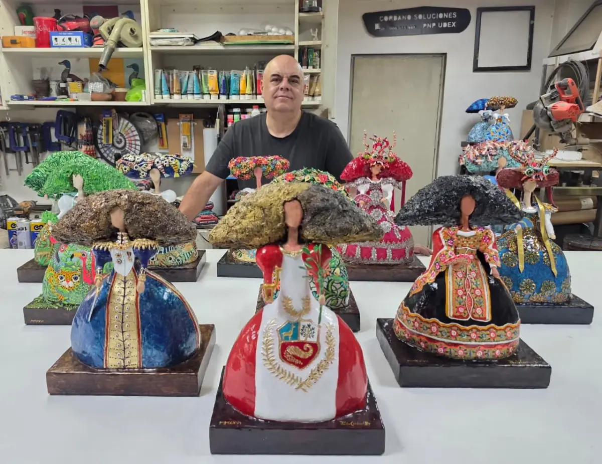 “Menina Patria”: Paolo Cordano reimagina la identidad del Perú a través de esculturas inspiradas en la figura clásica de la menina