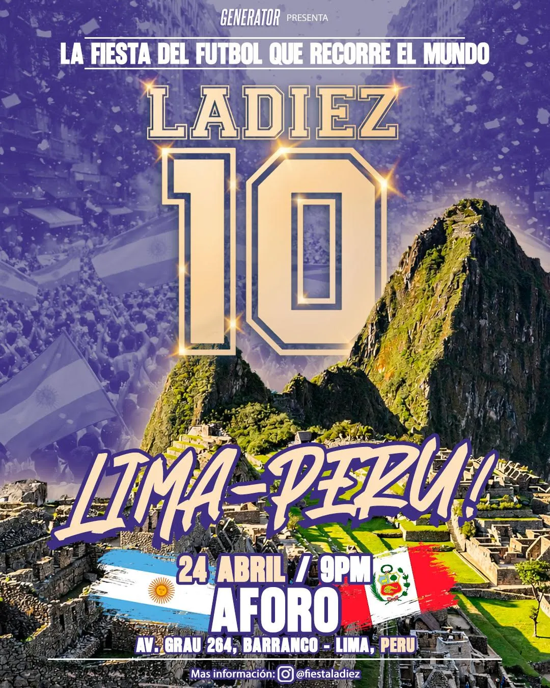 LADIEZ regresa a Lima: la fiesta global inspirada en el fútbol argentino aterriza en Barranco
